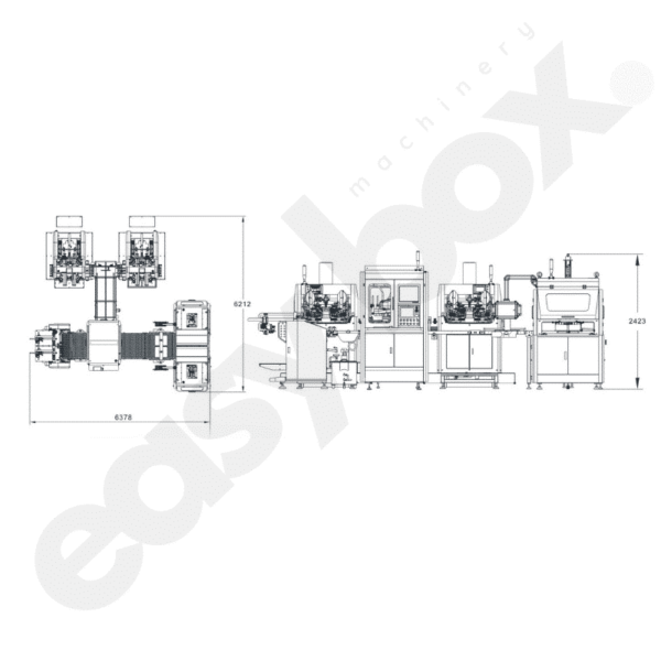 BTM-ZX400-B Bi-Channel Intelligent Fully Automatic Rigid Box Making Machine - Image 2